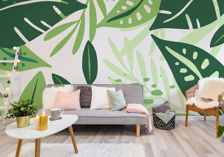 Abstract Jungle Wall Mural-Landscapes & Nature-Eazywallz