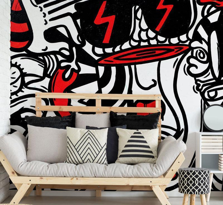 Chill Street Graffiti Wall Mural-Urban-Eazywallz