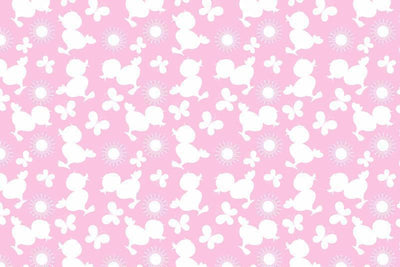 Cute ducks in pink wall Mural Wall Mural-Kids' Stuff-Eazywallz