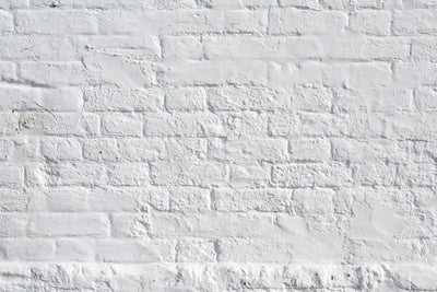 White-painted brick wall Wall Mural-Textures-Eazywallz