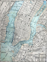 1889 New York City Map Wall Mural-Maps,Featured Category-Eazywallz