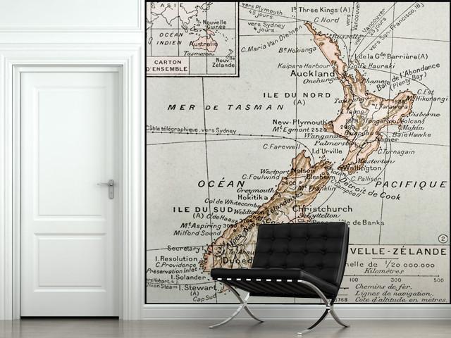 1894 Map of New Zealand Wall Mural-Maps-Eazywallz