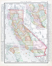 1900 Map of California Wall Mural-Maps-Eazywallz