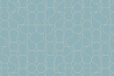 Teal Crystal Wallpaper Mural