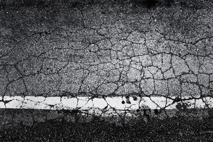 Asphalt Texture with line Wall Mural-Urban,Textures-Eazywallz