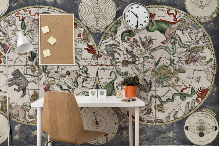 Astrology Planisphere Wall Mural-astrology-Eazywallz