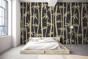 Black Bamboo Wallpaper Mural