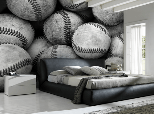 Baseball Bucket Wall Mural-Sports-Eazywallz