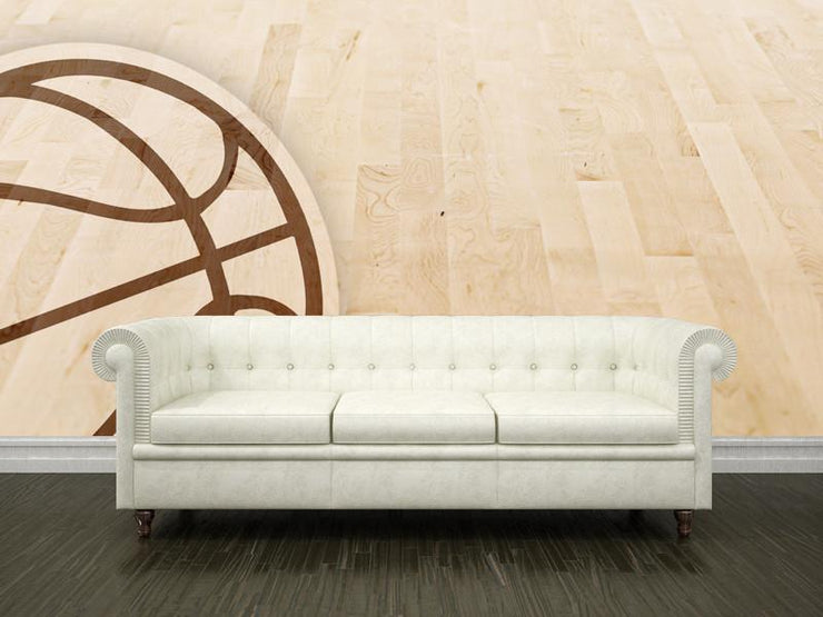 Basketball floor Wall Mural-Sports-Eazywallz