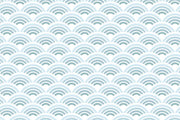 Blue waves pattern Wall Mural-Patterns-Eazywallz