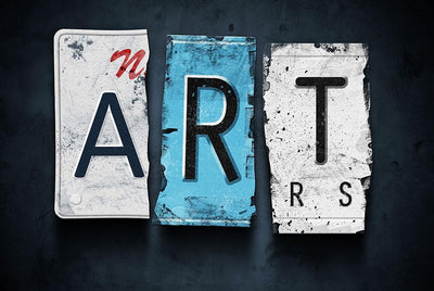 Broken Art Wall Mural-Words,Featured Category of the Month-Eazywallz