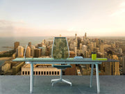 Chicago Cityscape Wall Mural-Cityscapes-Eazywallz