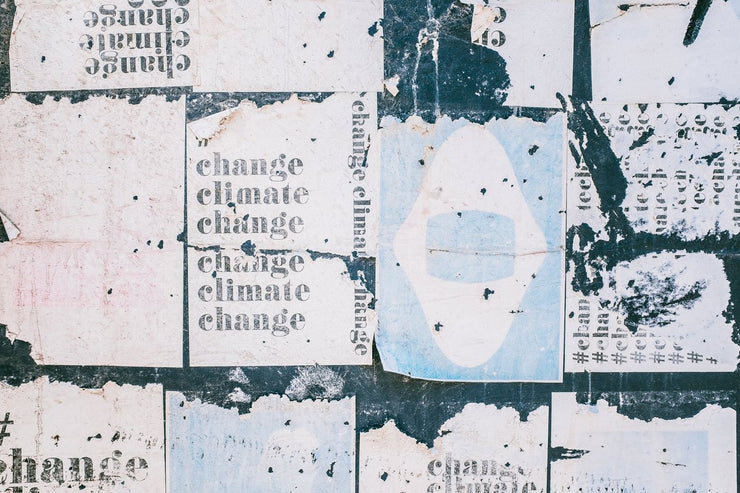 Climate Change Grunge Posters Wall Mural-Urban,Textures,Modern Graphics-Eazywallz