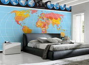 Complete World Map Wall Mural-Maps-Eazywallz