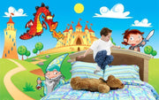 Cute medieval illustration Wall Mural-Kids' Stuff-Eazywallz