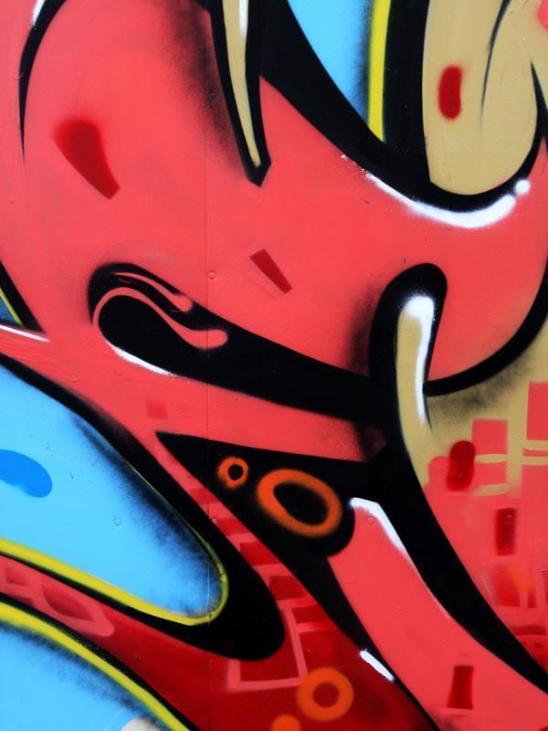 Detail of a graffiti Wall Mural-Urban-Eazywallz