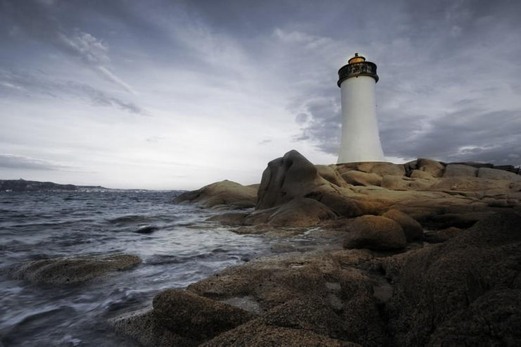 Dramatic lighthouse, USA Wall Mural-Buildings & Landmarks,Landscapes & Nature-Eazywallz