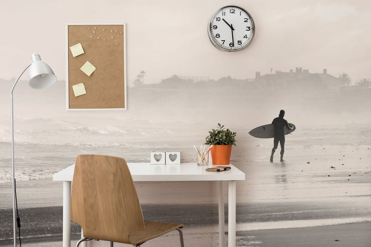 Early Morning Surf Wall Mural-Sports-Eazywallz