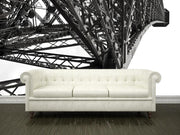 Eiffel Tower detail, France Wall Mural-Black & White,Buildings & Landmarks-Eazywallz