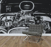 Engine Detail Wall Mural-Transportation-Eazywallz