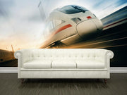 Fast moving train Wall Mural-Transportation-Eazywallz