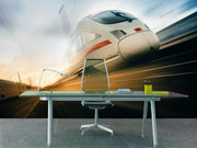 Fast moving train Wall Mural-Transportation-Eazywallz