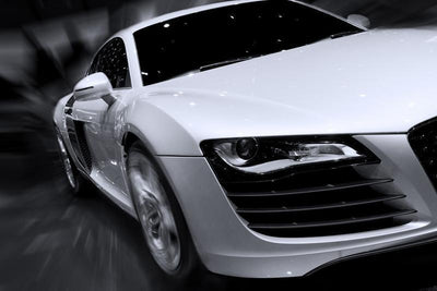 Fast prestige car Wall Mural-Black & White,Transportation-Eazywallz