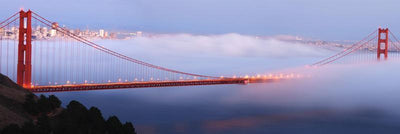 Golden Gate Bridge Panorama Wall Mural-Buildings & Landmarks,Panoramic-Eazywallz