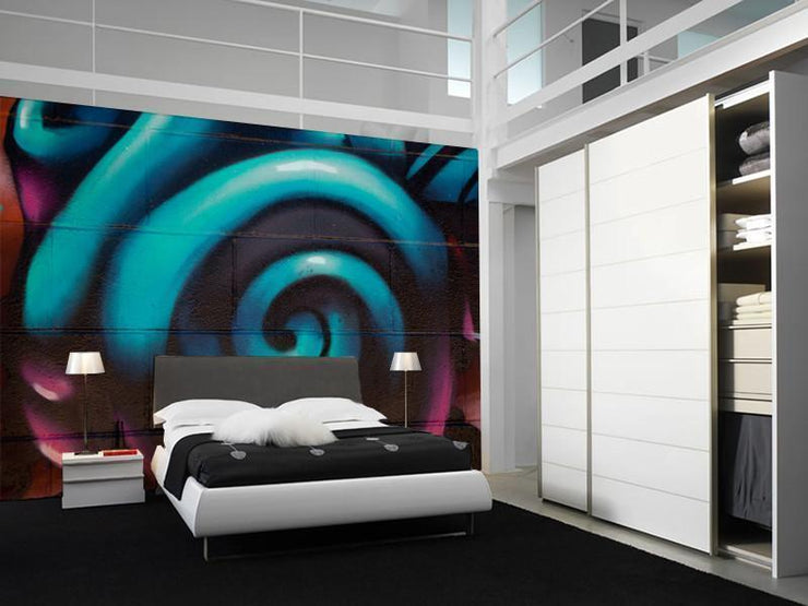 Graffiti Swirls Wall Mural-Urban-Eazywallz