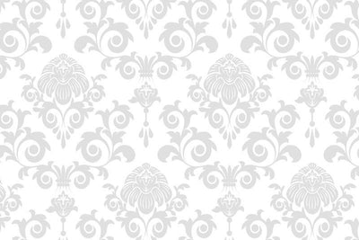 Grey damask Wall Mural-Patterns-Eazywallz