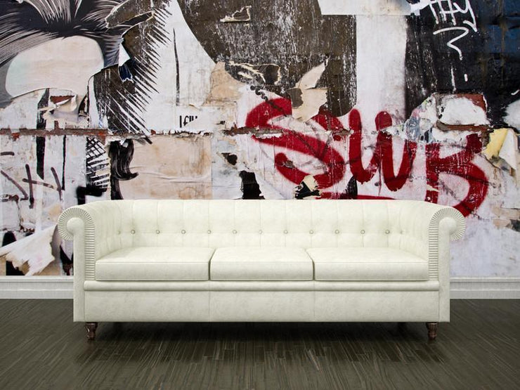 Grunge wall Wall Mural-Urban-Eazywallz