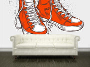 Hand-drawn sneakers Wall Mural-Urban,Modern Graphics-Eazywallz