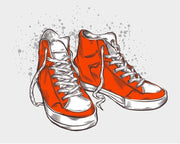 Hand-drawn sneakers Wall Mural-Urban,Modern Graphics-Eazywallz