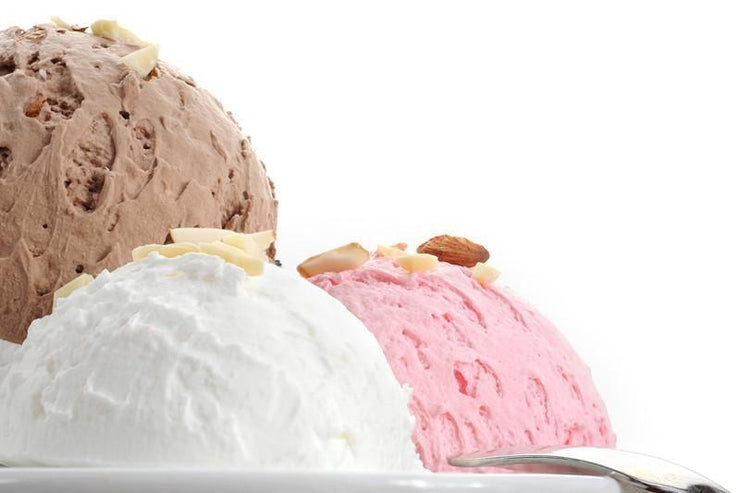 Ice cream served with almonds Wall Mural-Food & Drink-Eazywallz