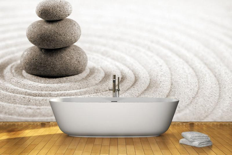 Japanese stones Wall Mural-Zen-Eazywallz