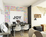 "Joy" Wall Mural-Modern Graphics,Words,Featured Category of the Month-Eazywallz