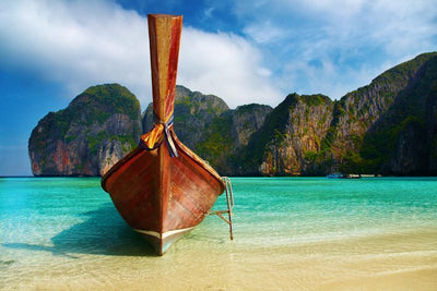 Maya Bay, Thailand Wall Mural-Transportation,Tropical & Beach-Eazywallz