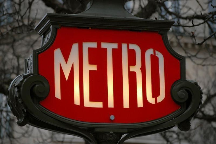 Metro sign in Paris Wall Mural-Transportation,Urban-Eazywallz