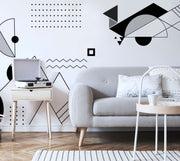 Minimal Abstract Geometric Wall Mural-Landscapes & Nature-Eazywallz