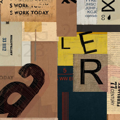 Mixed Word Collage Wallpaper Mural-Modern Graphics,Words,Featured Category of the Month-Eazywallz