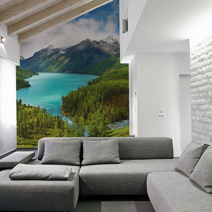 Mountain & Lake Wall Mural-Tropical & Beach-Eazywallz