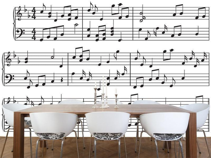 Music sheet Wall Mural-Arts-Eazywallz