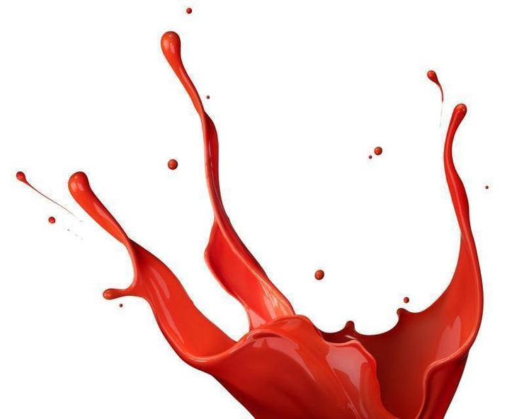 Red paint splash Wall Mural-Abstract-Eazywallz