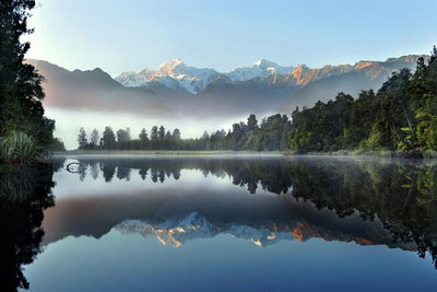 Reflection of Lake Matheson Wall Mural-Landscapes & Nature-Eazywallz