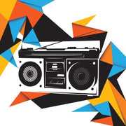 Retro Radio Wall Mural-Arts,Vintage,Modern Graphics,Staff Favourite Murals-Eazywallz