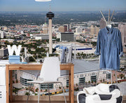 San Antonio Skyline Wall Mural-Cityscapes-Eazywallz