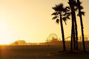 Santa Monica Beach Wall Mural-Buildings & Landmarks,Landscapes & Nature,Tropical & Beach-Eazywallz