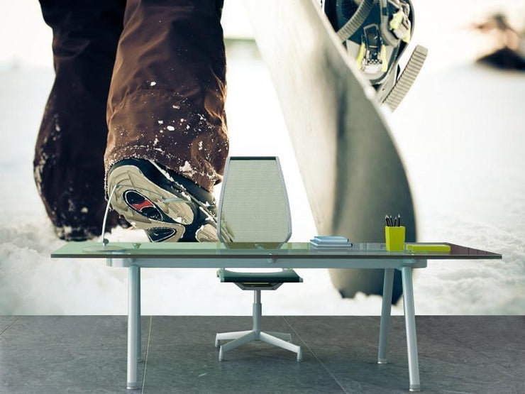 Snowboarder Wall Mural-Sports-Eazywallz