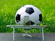 Soccer ball on green grass Wall Mural-Sports-Eazywallz