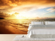 Sunrise over the ocean Wall Mural-Landscapes & Nature,Tropical & Beach-Eazywallz